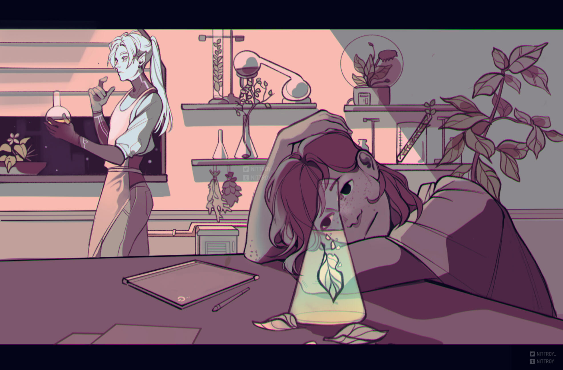 Flat color scene | OCs belong to me