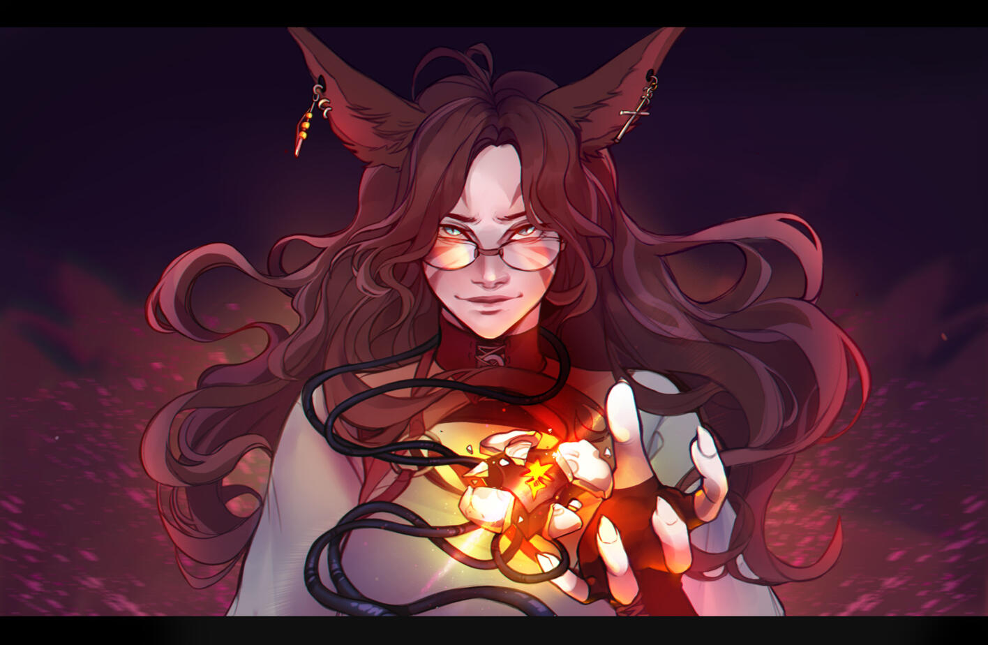 Rendered portrait example | OC belongs to @MagicaAria (twt)